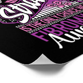 Strong is the only Choice Fibromyalgie Awareness G Poster (Ecke)