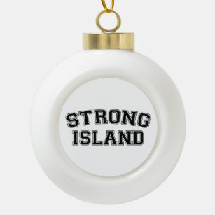 Strong Island, NYC, USA Keramik Kugel-Ornament
