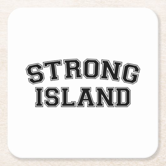 Strong Island, NYC, USA Rechteckiger Pappuntersetzer (Vorderseite)