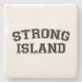 Strong Island, NYC, USA Steinuntersetzer (Vorderseite)