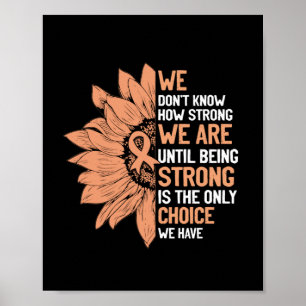 Strong ist die einzige Wahl für Uteruskrebs-Bewus Poster