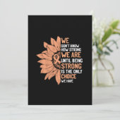 Strong ist die einzige Wahl für Uteruskrebs-Bewuss Save The Date (Stehend Vorderseite)