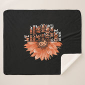 Strong ist die einzige Wahl für Uteruskrebs-Bewuss Sherpadecke (Vorderseite (Horizontal))