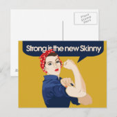 Strong ist die neue Haut Postkarte (Vorne/Hinten)