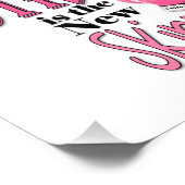 STRONG ist die neue Skinny! mit rosa Boxhandschuhe Fotodruck (Ecke)