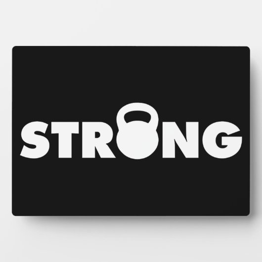 STRONG - Kettlebell Workout Motivierend Fotoplatte (Vorderseite)