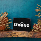 STRONG - Kettlebell Workout Motivierend Fotoplatte (Seite)