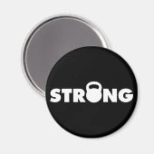 STRONG - Kettlebell Workout Motivierend Magnet (Vorderseite/Rückseite)