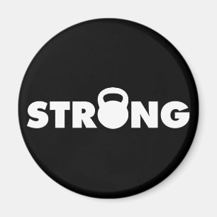 STRONG - Kettlebell Workout Motivierend Magnet