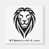 Strong like a lion magnet (Vorne)