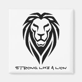 Strong like a lion magnet