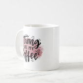 Strong like my Coffee Tasse - Funny Coffein Gift (Vorderseite Links)