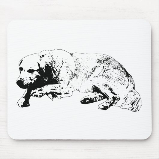 Strong Line Dog Mouse Pad Uplifts Workspace Tone Mousepad (Vorne)