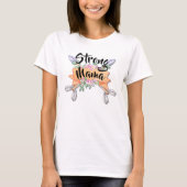 Strong Mama, Mutter Tochter Matching Boho Arrows T-Shirt (Vorderseite)