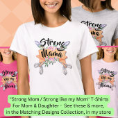 Strong Mama, Mutter Tochter Matching Boho Arrows T-Shirt