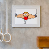 Strong Man Gymnast Poster