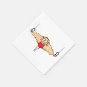Strong Man Gymnastikpapier Napkins Serviette (Ecke)