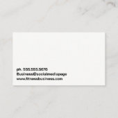 Strong Man Lifting Kettle Bells | Fitness Visitenkarte (Rückseite)