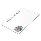 Strong Mechanic – Muscular Mechanic Notepad Notizblock (angewinkelt)