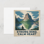 Strong Mind, Calm Heart Einladung (Vorne/Hinten)