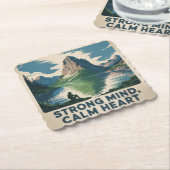 Strong Mind, Calm Heart Untersetzer (angewinkelt)
