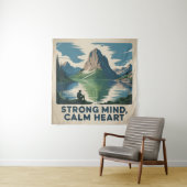 Strong Mind, Calm Heart Wandteppich (Beispiel)
