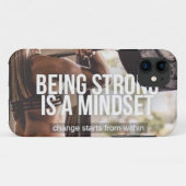 Strong Mindset - Women's Fitness Inspirational Case-Mate iPhone Hülle (Rückseite (Horizontal))