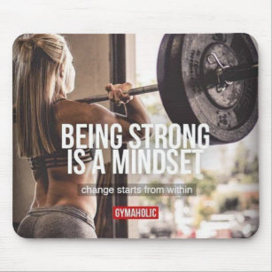 Strong Mindset - Women's Fitness Inspirational Mousepad