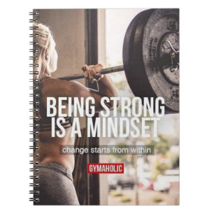 Strong Mindset - Women's Fitness Inspirational Notizblock