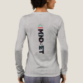 Strong Mindset | Women's Long Sleeve Tri-Blend Shirt (Rückseite)