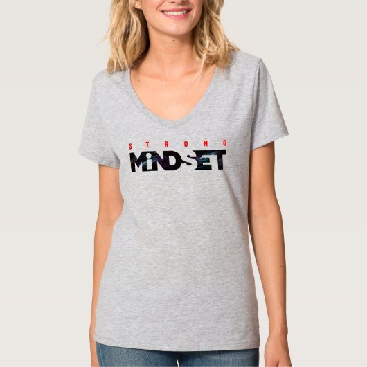 Strong Mindset | Women's V-Neck T-Shirt (Vorderseite)