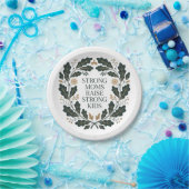 Strong Moms Raise Strong Kids Pappteller (Party)