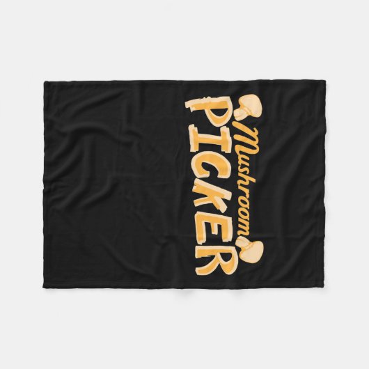 Strong Mushroom Picker Fleecedecke (Vorderseite (Horizontal))