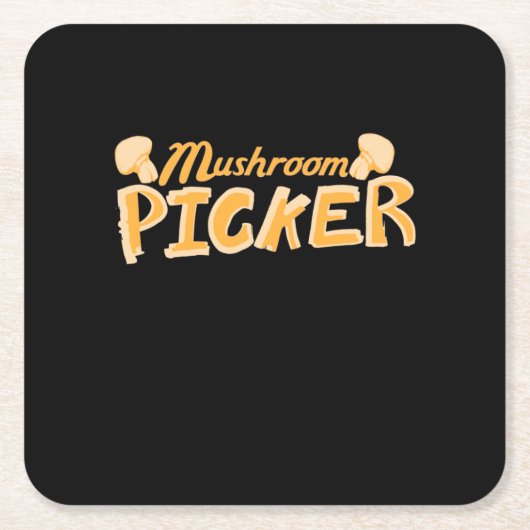 Strong Mushroom Picker Rechteckiger Pappuntersetzer (Vorderseite)