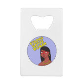 Strong Native Woman Geldbeutel Flaschenöffner (Rückseite)