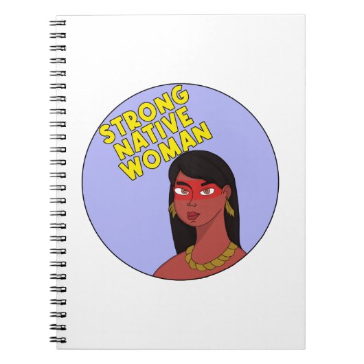 Strong Native Woman Notizblock (Vorderseite)