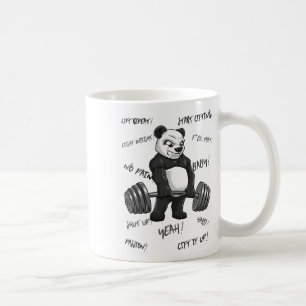 Strong Panda Deadlift Shirt Man Bodybuilder Bear P Kaffeetasse