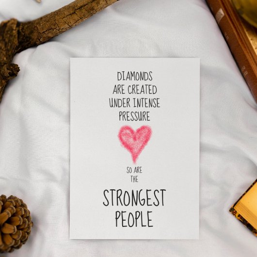 Strong People Inspiration Postkarte
