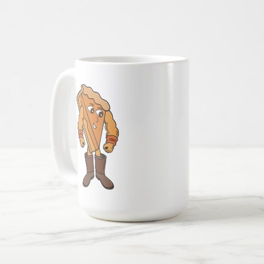 Strong Pie Wearing Boots Kaffeetasse (Vorderseite Links)