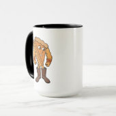 Strong Pie Wearing Boots Tasse (Vorderseite Links)