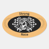 Strong Race Sport Sticker – Power & Speed Athletic (Vorderseite)