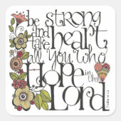 Strong - Square Sticker (Vorderseite)