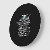 Strong Swimmer Swim Swimming Gifts For Men Women Große Wanduhr (Winkel)