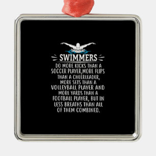 Strong Swimmer Swim Swimming Gifts For Men Women Ornament Aus Metall
