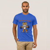 **Strong Tiger – Cute Tiger Lifting Weights Illust T-Shirt (Vorne ganz)