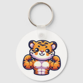Strong Tiger Tattoo Magnet – Bold Animal Design Schlüsselanhänger