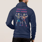 Strong to the Bone – Funny Skeleton Muscle Design Hoodie (Rückseite)
