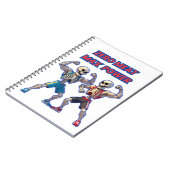 Strong to the Bone – Funny Skeleton Muscle Design Notizblock (Linke Seite)