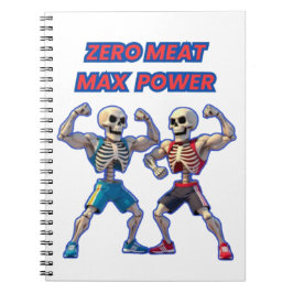 Strong to the Bone – Funny Skeleton Muscle Design Notizblock