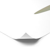 Strong Veggies Club Flexing Broccoli Funny Cartoon Poster (Ecke)